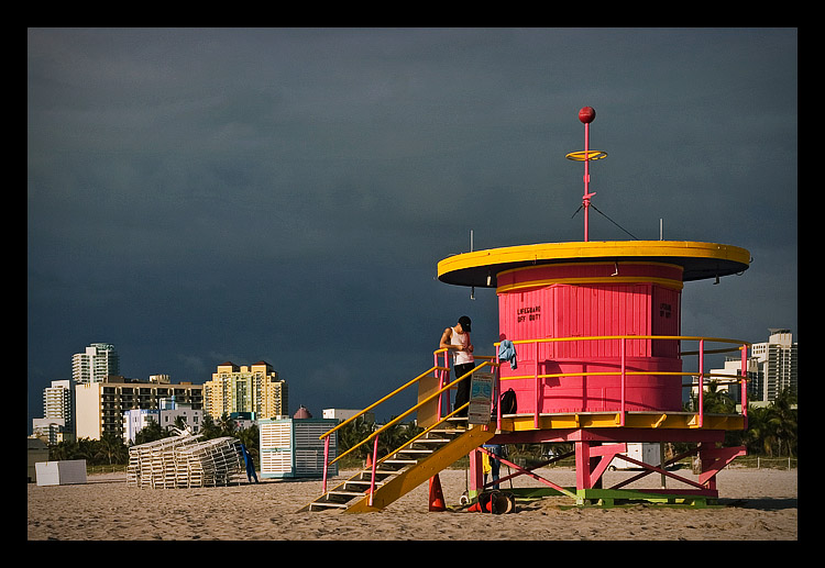 Pink Lifeguard Stand