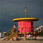 Pink Lifeguard Stand